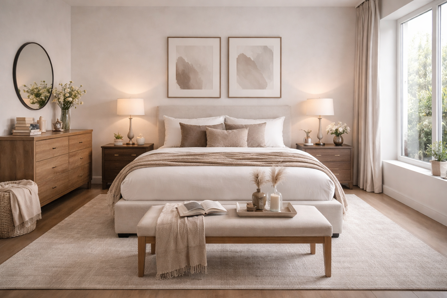 Dekorationsservice für Immobilien mit stilvollen Accessoires und Textilien